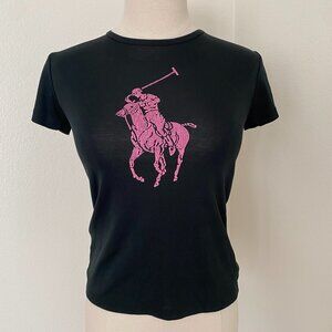 Ralph Lauren Pink Pony *Black Label* Tee - M